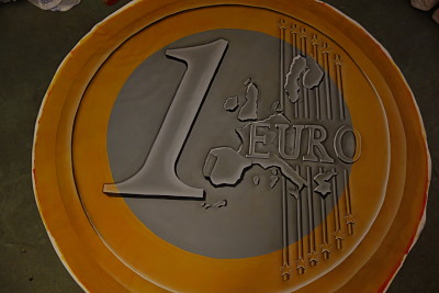 Decor piece 1 euro 2